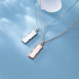 Geometric Pendant Necklace in 925 Silver