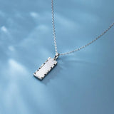 Geometric Pendant Necklace in 925 Silver