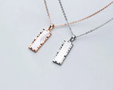 Geometric Pendant Necklace in 925 Silver