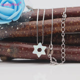 10mm Dark Blue/White Star of David Opal Necklace Women Jewelry