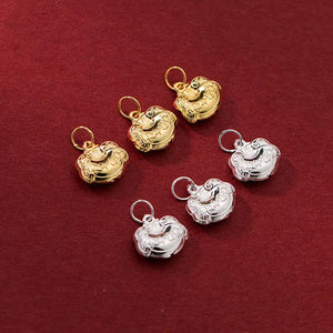 925 Silver Good Luck Charms Pendants for DIY Jewelry