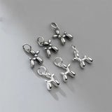925 Sterling Silver Balloon Dog Dangler Charms S925 Silver Pendants