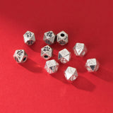 925 Silver Faceted Lucky Beads 5mm DIY Jewelry Making