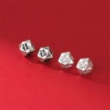 925 Silver Faceted Lucky Beads 5mm DIY Jewelry Making