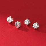 925 Silver Faceted Lucky Beads 5mm DIY Jewelry Making