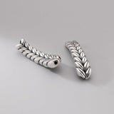 925 Silver Double Holes Bead Charms 39mm 44mm S925 Spacer DIY Jewelry