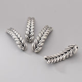 925 Silver Double Holes Bead Charms 39mm 44mm S925 Spacer DIY Jewelry
