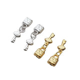 925 Sterling Silver Lock&Key Charms Set DIY Jewelry Accessories