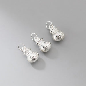 925 Sterling Silver Lucky Money Bag Ringing Charms Bells S925 Silver Pendant