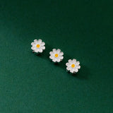 925 Sterling Silver Daisy Beads 6x3mm S925 Silver Spacers DIY Jewelry Making