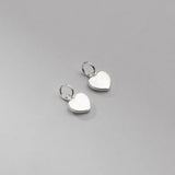 925 Sterling Silver Heart Dangle Charms Necklace Braided Bracelets Pendants