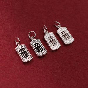 925 Silver Chinese Magic Charms Pendant DIY Jewelry