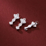 999 Pure Silver Chinese Magic Wand Lucky Pendant DIY Bracelet Necklace