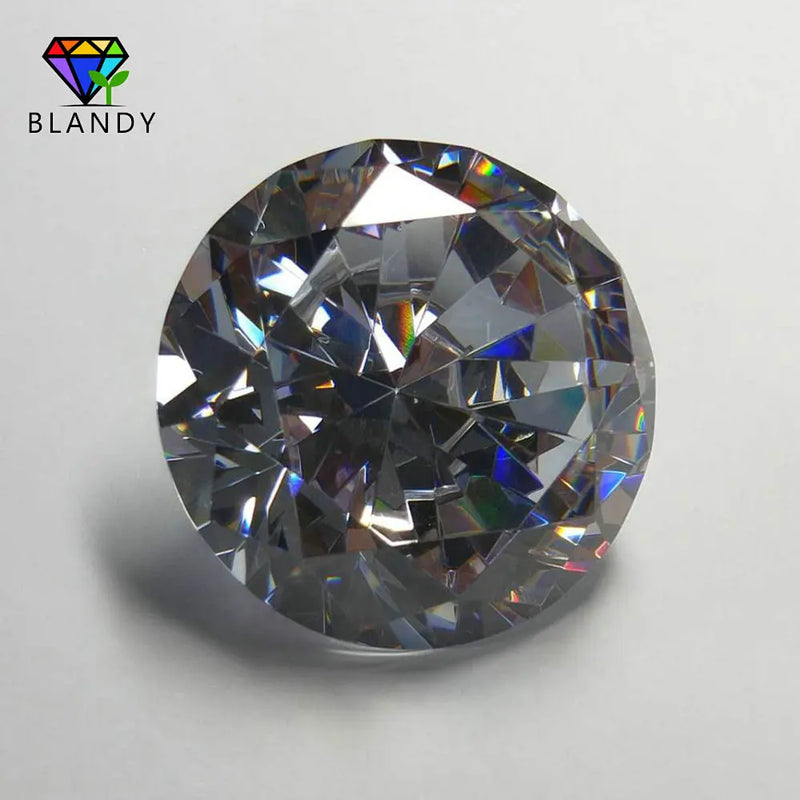 10~100mm AAAAA CZ Stone Round Brilliant Cut Synthetic Cubic Zirconia