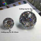 10~100mm AAAAA CZ Stone Round Brilliant Cut Synthetic Cubic Zirconia