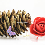 925 Sterling Silver Opal Butterfly Wedding Necklace for Women