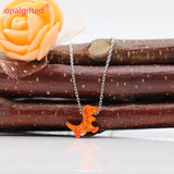 T-Rex Opal Pendant Necklace 925 Silver Chain