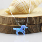 Free Fire unicorn Lab Opal Pendant S925 Silver