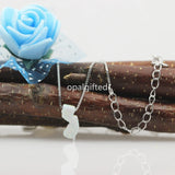 5.6*13mm Synthetic Map Opal Jersey Island Necklace with 925 Silver Chain