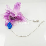 925 Sterling Silver Hamsa Opal Bracelet - Gift Hand Opal Bracelet