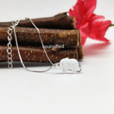 Elephant Opal Bracelet 925 Sterling Silver Synthetic Elephant Opal Bracelet