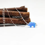 Elephant Opal Bracelet 925 Sterling Silver Synthetic Elephant Opal Bracelet