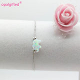 Elephant Opal Bracelet 925 Sterling Silver Synthetic Elephant Opal Bracelet