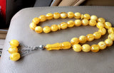 1pc Amber Prayer Beads Rosary Islamic 33 Tasbih Allah Prayer Tesbih