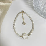 Natural Oval Pearl Opal Small Flower Bracelets For Women
