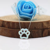 OP17 Opal 10.74*12mm Synthetic Opal Paw/doghand Pendant Necklace