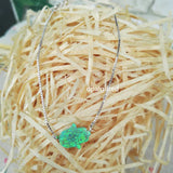 Green Opal Hamsa Bracelet 925 Silver Chain Fatima Hand Bracelet