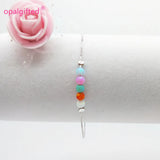 Opal Bead Bracelet 4mm with 925 Silver