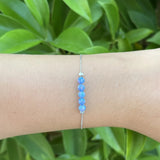 Opal Bead Bracelet 4mm with 925 Silver