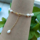 Rainbow Opal Pearl Bracelet 925 Silver