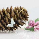 Synthetic Opal Butterfly Pendant Necklace for Women Choker Necklace