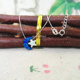 925 Sterling Silver Moon Star Opal Necklace OP17 Love Opal Necklace