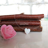 10mm Heart Opal Pendant Necklace Synthetic Opal Heart Necklace Nylon Choker