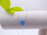 Synthetic Opal 9*15mm Tahoe Lake Necklace with 925 Silver