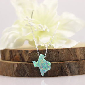 Texas State Mint Opal Necklace 925 Sterling Silver Jewelry Women Necklace