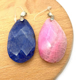 Natural Agate Pendants Semi-precious Stone DIY Necklace Bracelets 30x50mm