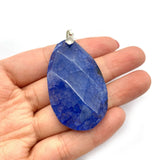 Natural Agate Pendants Semi-precious Stone DIY Necklace Bracelets 30x50mm
