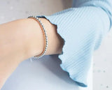925 Sterling Silver Lucky Round Beads Bracelet