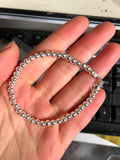 925 Sterling Silver Lucky Round Beads Bracelet