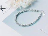 925 Sterling Silver Lucky Round Beads Bracelet
