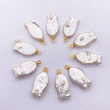 Freshwater Pearl Fish Pendant DIY Jewelry Charm