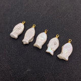 Freshwater Pearl Fish Pendant DIY Jewelry Charm