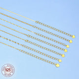 925 Sterling Silver Necklace Twisted Trace Belcher Chain for Women