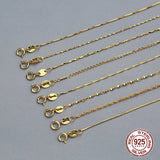 925 Sterling Silver Necklace Twisted Trace Belcher Chain for Women