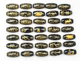 1pcs 10x20mm Tibet Dzi Agates Oval Beads Many Patterns DIY Jewelry Making