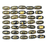 1pcs 10x20mm Tibet Dzi Agates Oval Beads Many Patterns DIY Jewelry Making